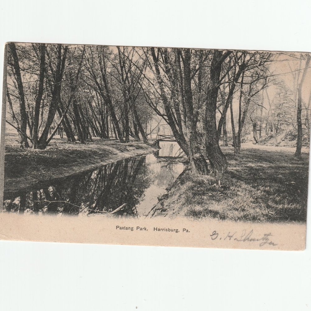 Antique 1900s Post Card Paxiang Park Harrisburg, PA Undivided Back Post Marked